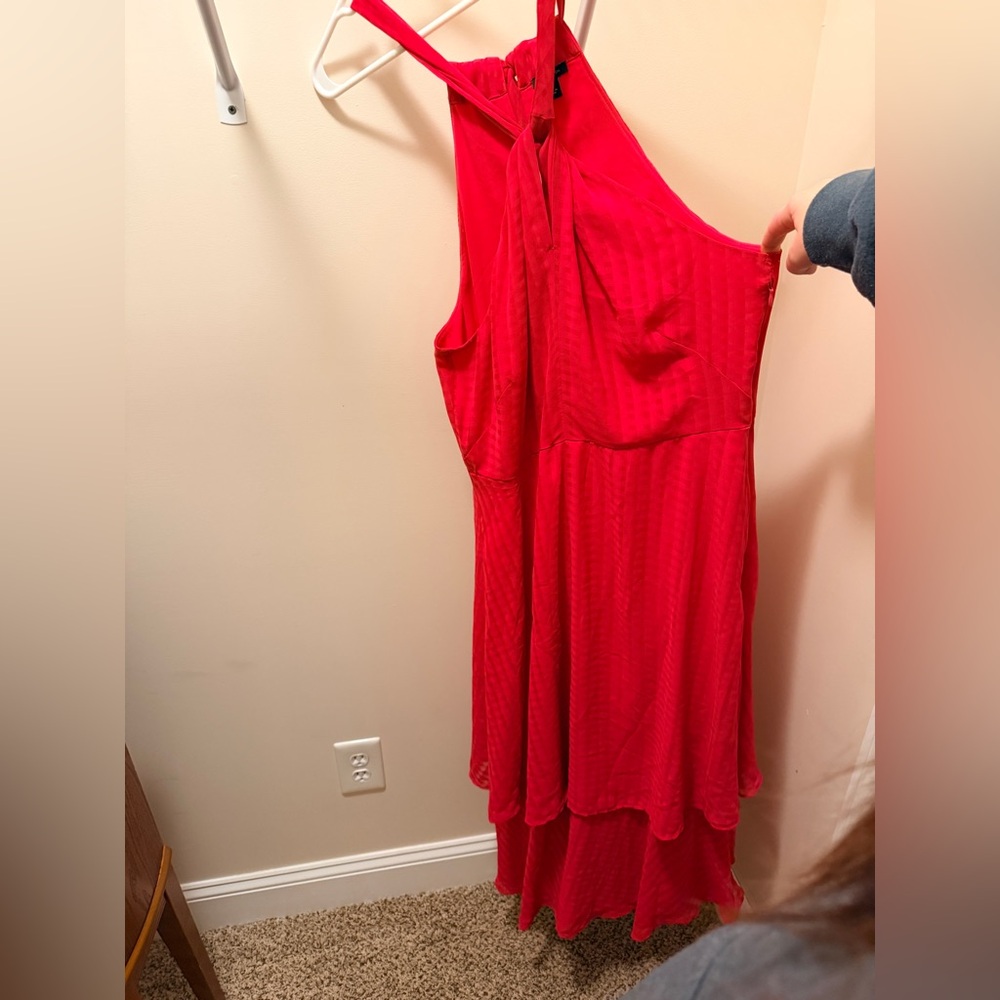 Ann Taylor Red Sleeveless Dress